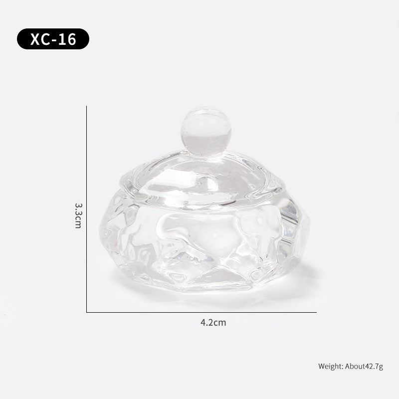 Multi-shaped Nail Art Acrylic Liquid Power Dappen Dish with Lid