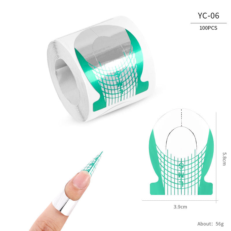 Nail art extension professional paper nail form100pcs