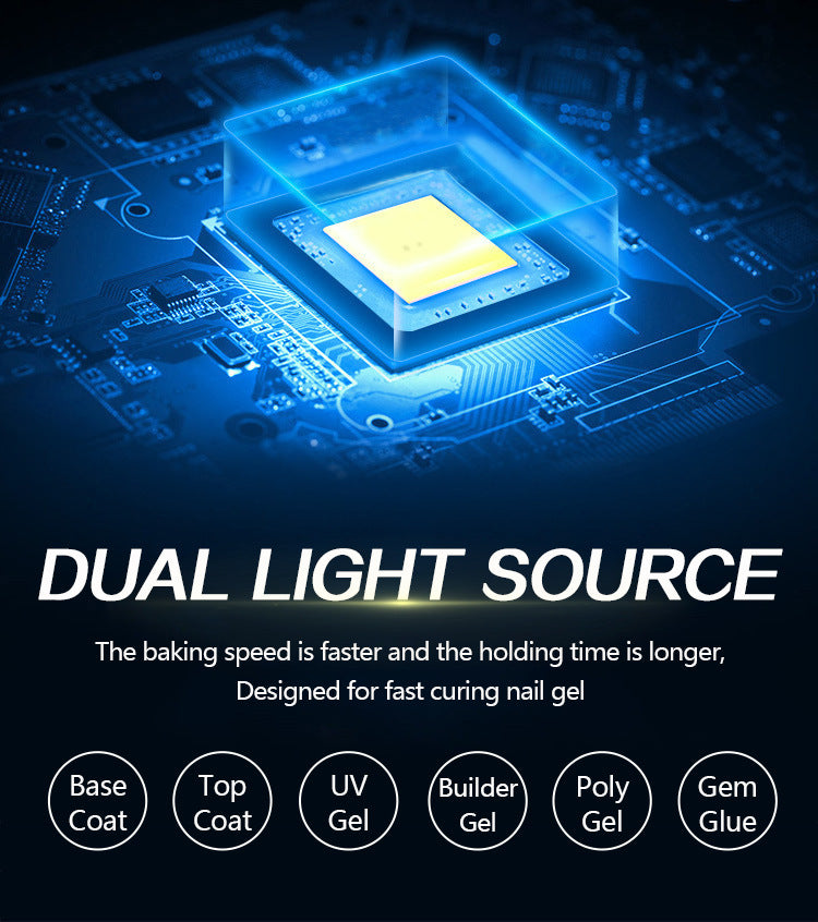 Powerful 60 LEDs LED Nail Lamp with LCD Display And 4 Timers Setting