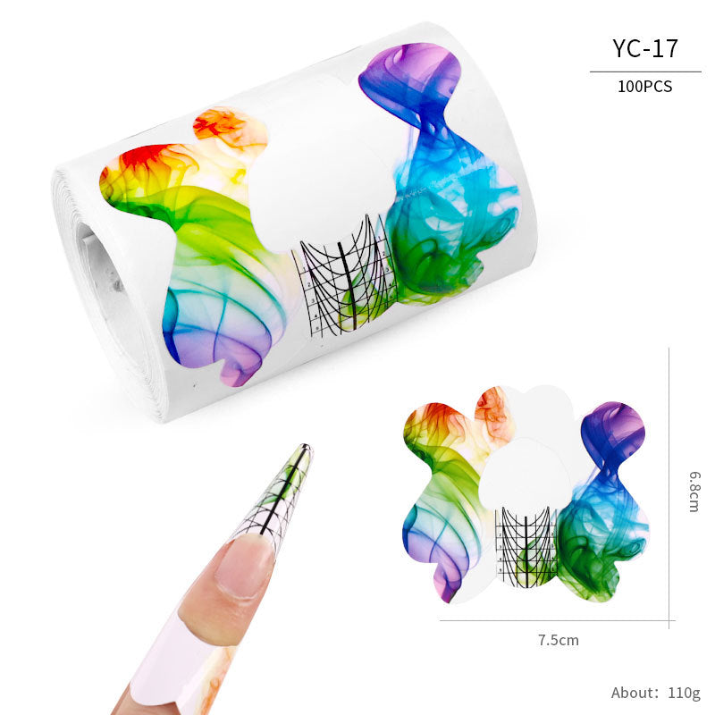 Nail art extension professional paper nail form100pcs