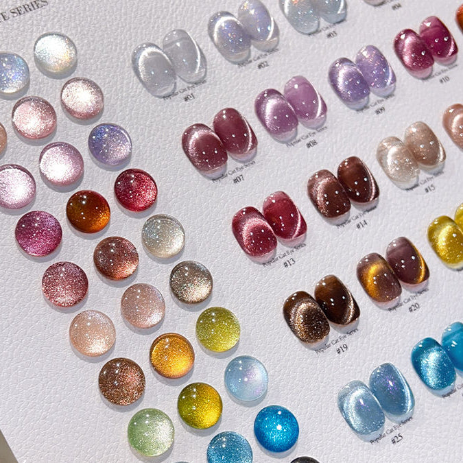 Miss Gooey 30 Colors Cat's Eye Gel Nail Polish Kit 10ml/pcs (with Display Board)