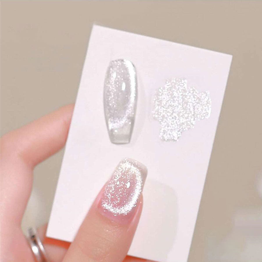 Cat's Eye Gel Polish White Crystal Color Nail Art 7.3ml/pcs