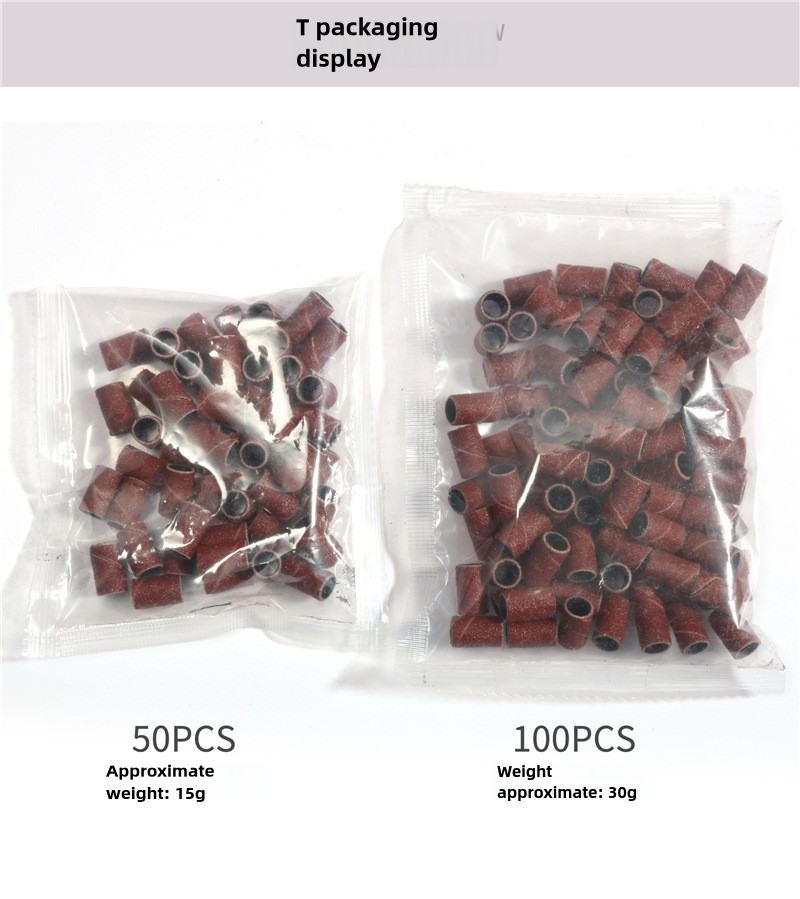 50/ 100PCS Sanding Bands for Electric Nail Drill 80#120#180#240#