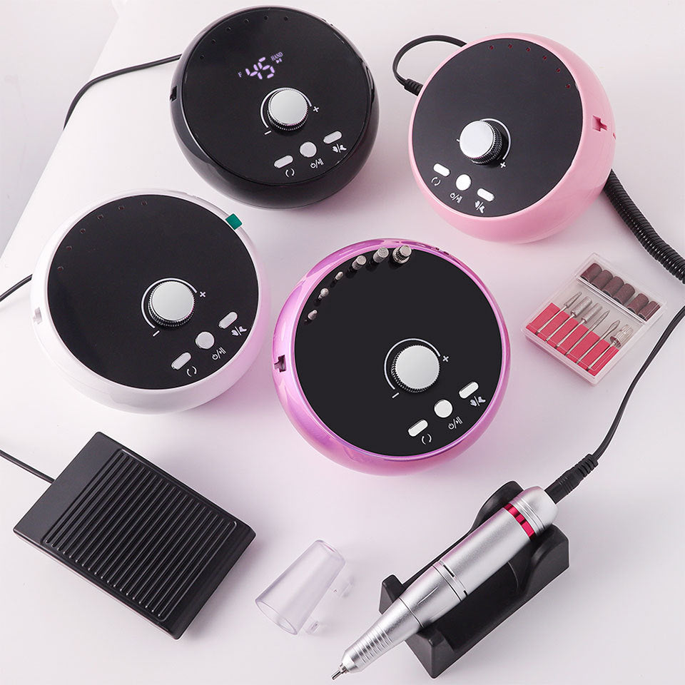 45000 RPM Electric Nail Drill Set with 6 Nail Drill Bits