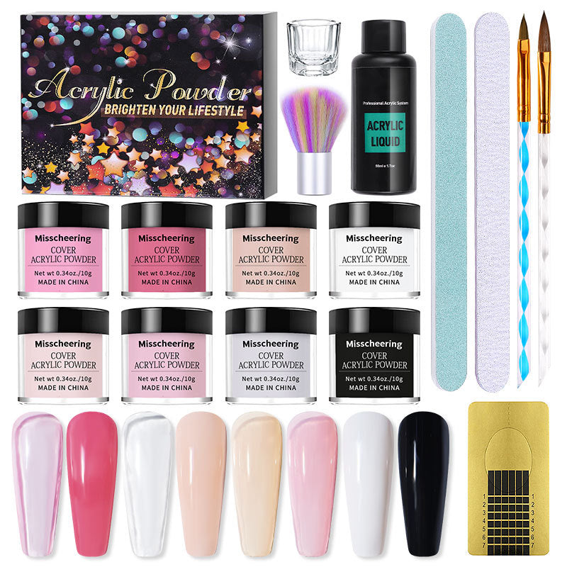 Misscheering Acrylic Powder Kit 8 Colors*10g/pcs
