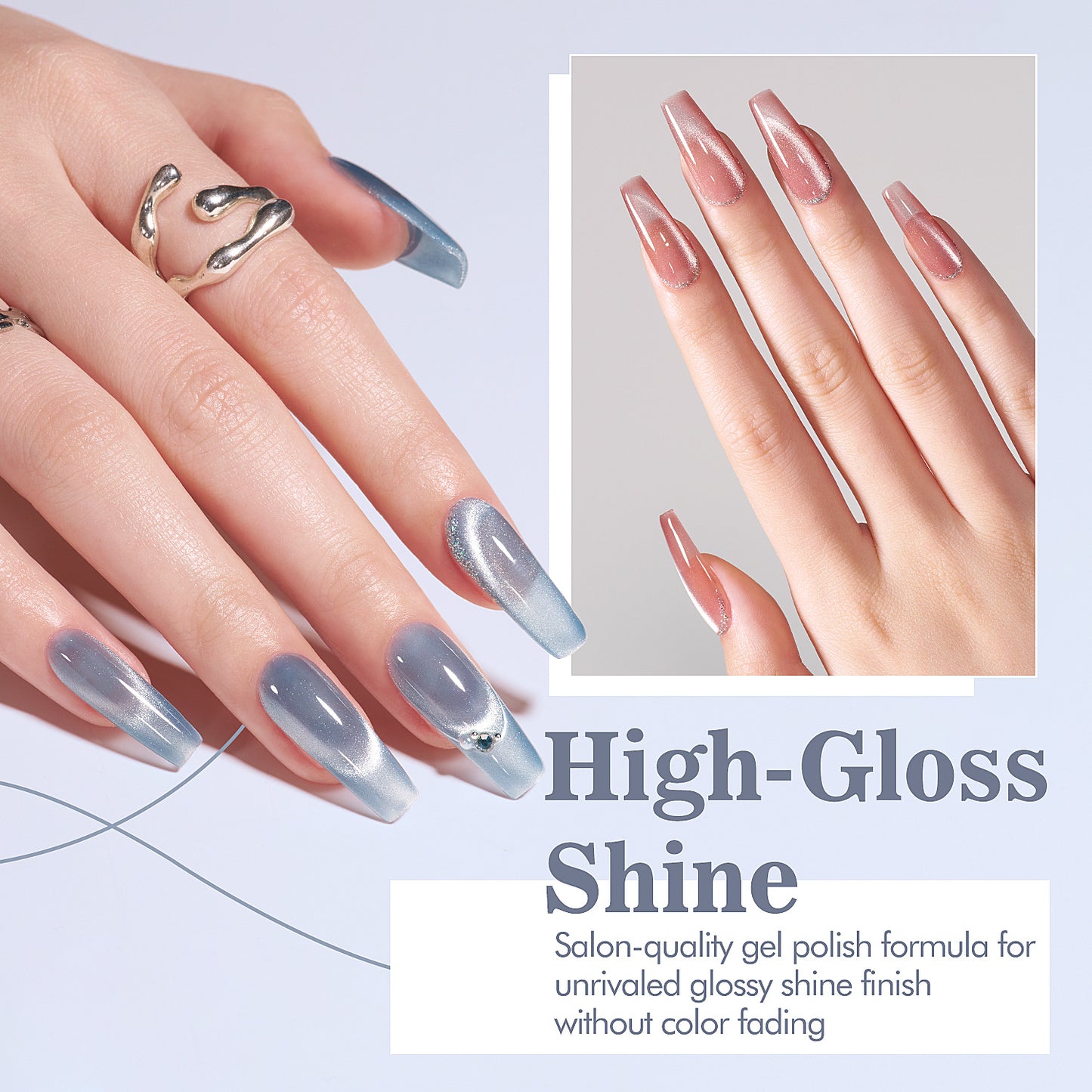 6 Colors Cat's Eye Gel Nail Polish Set 5g