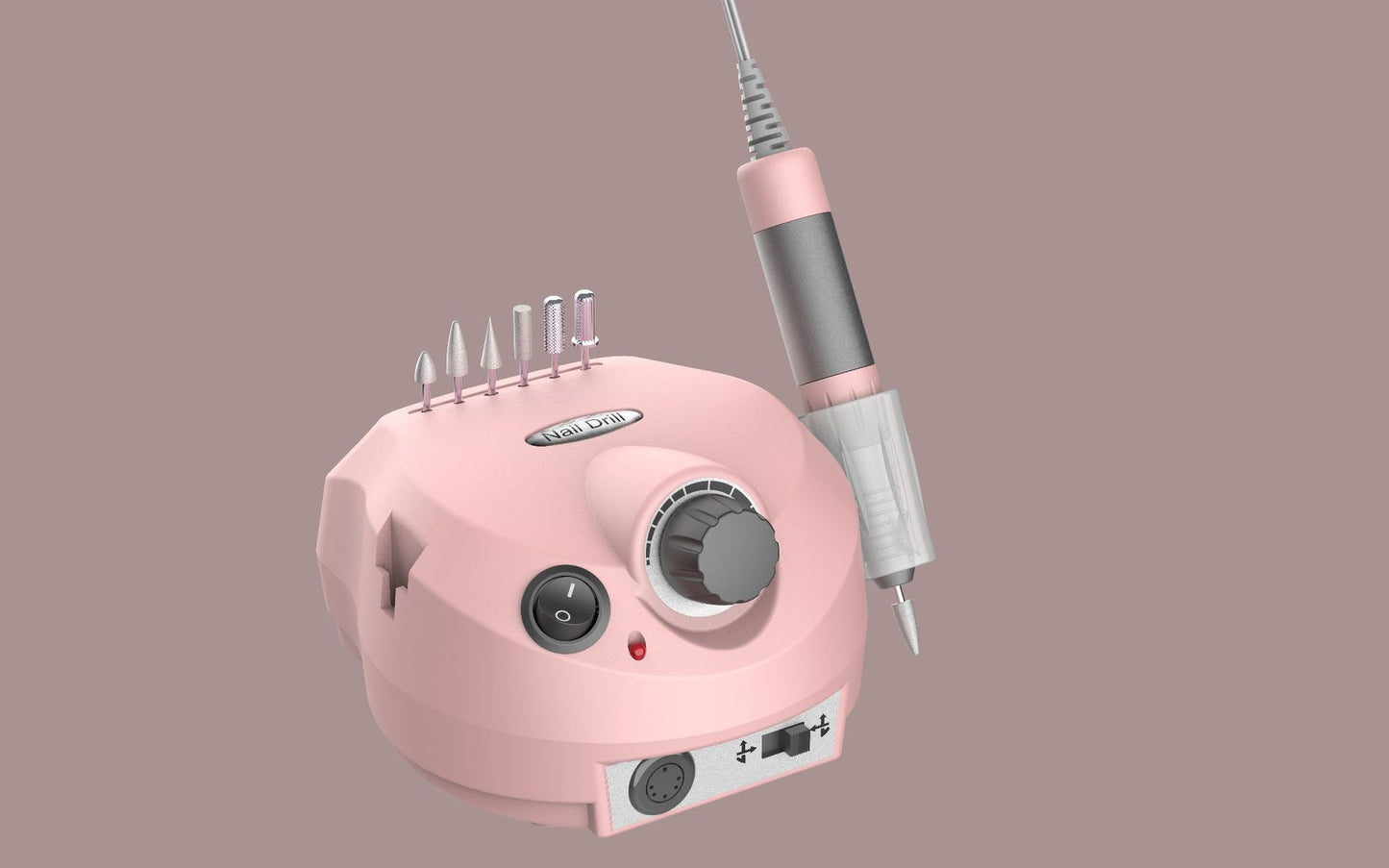 30W Professional Electric Nail File Efile Set with 6 Nail Drill Bits & Bands