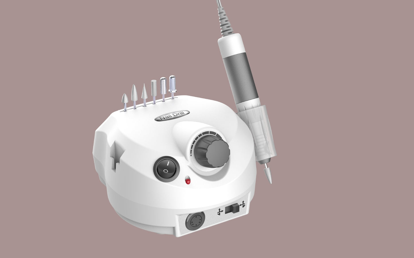30W Professional Electric Nail File Efile Set with 6 Nail Drill Bits & Bands