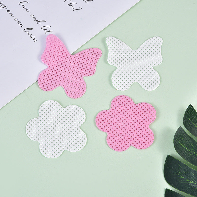 200PCS Nail Polish Remover Cotton Pad Butterfly Flower Shape Lint Free Nail Wipes