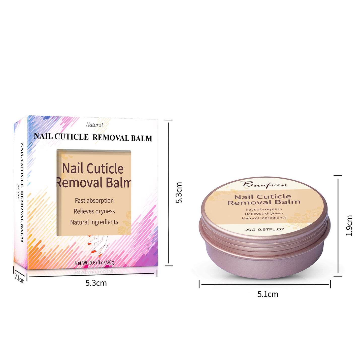 20G Nail Cuticle Removal Balm Repair & Strengthen Cuticles and Nails
