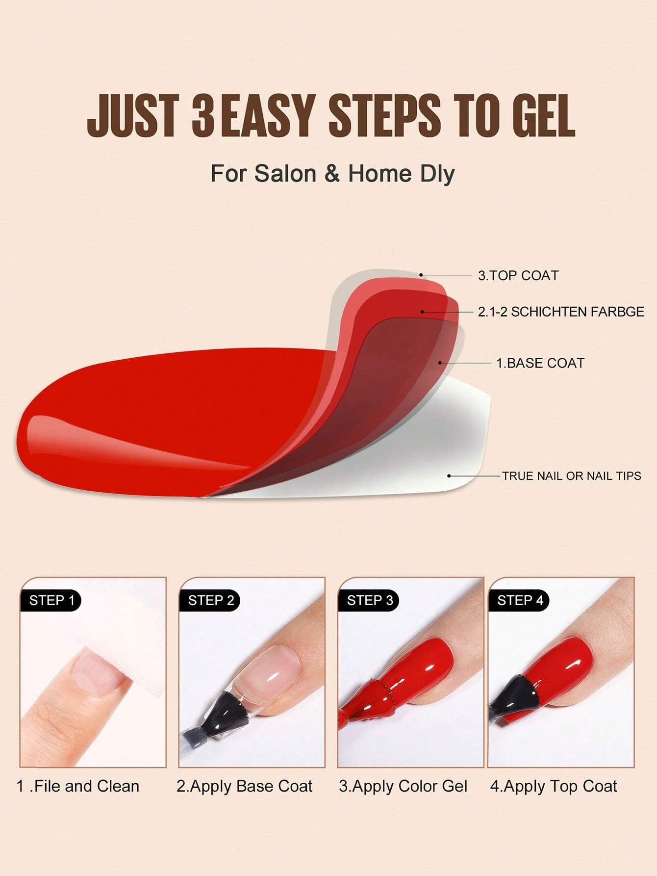 2pcs Base Coat and Top Coat Set