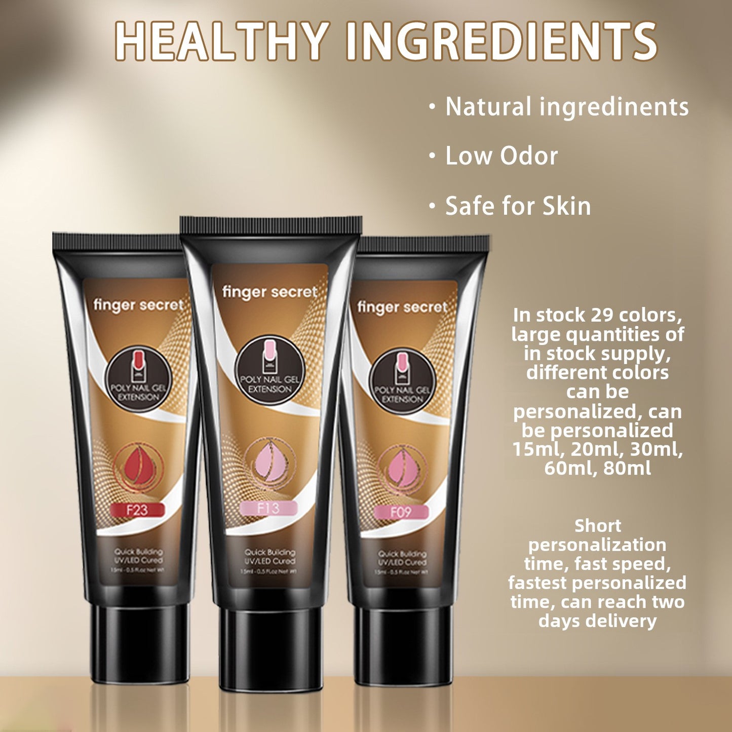 Finger Secret Poly Gel 15ml/pcs