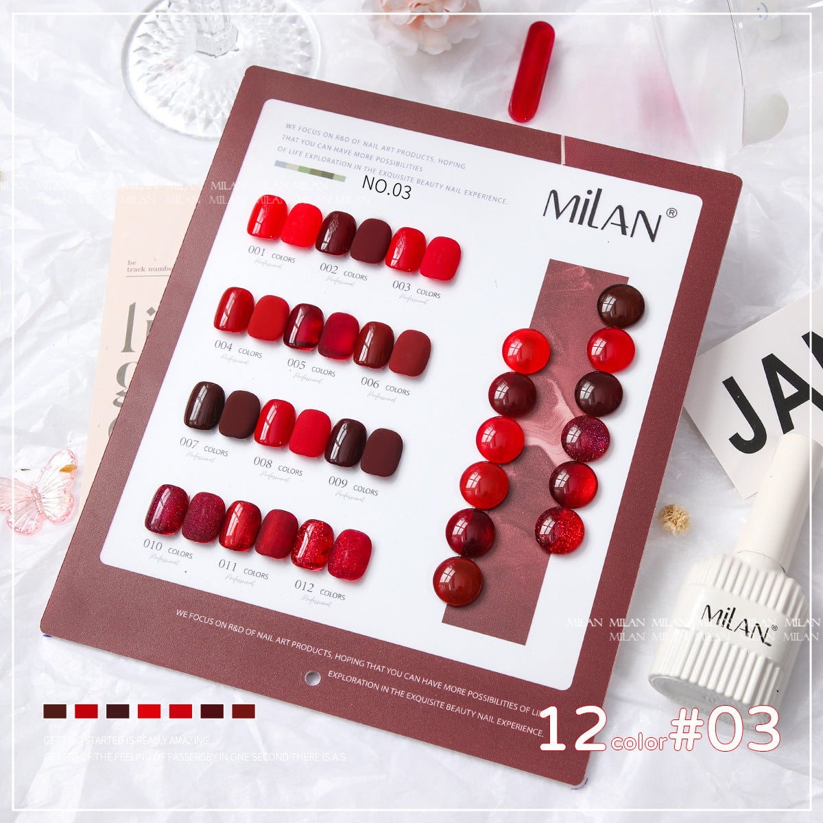 12 Colors Gel Polish Kit 15ml/pcs (with Display Board)