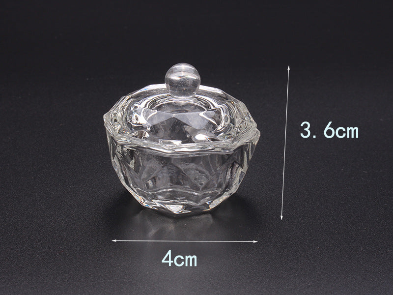 Multi-shaped Nail Art Acrylic Liquid Power Dappen Dish with Lid