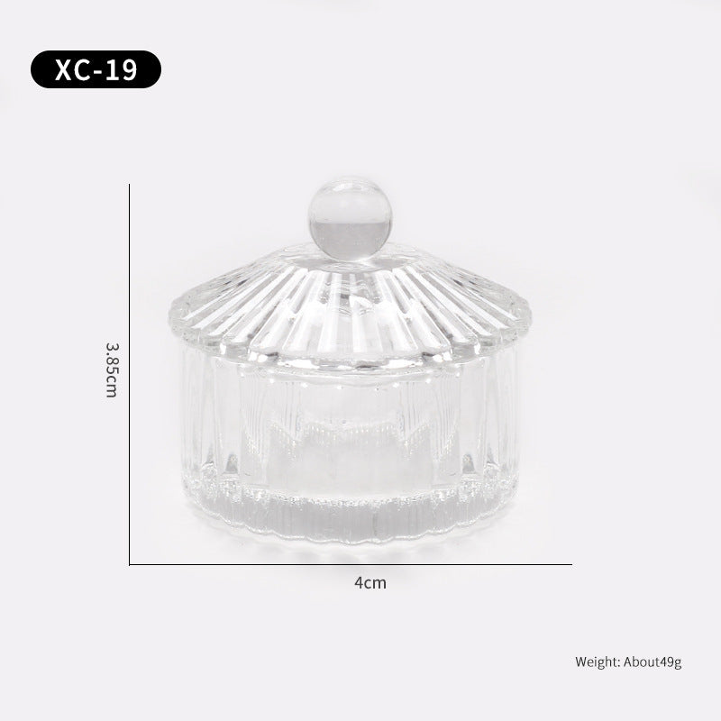 Multi-shaped Nail Art Acrylic Liquid Power Dappen Dish with Lid