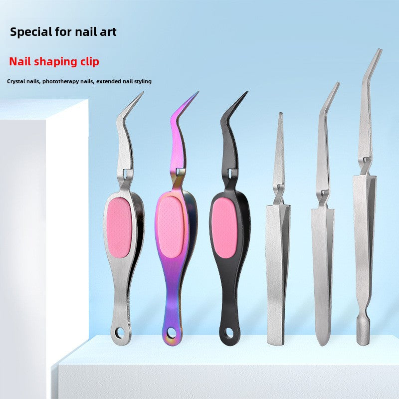 7 Style Craft Tweezers Cross Locking Craft Stainless Steel Soft Grip