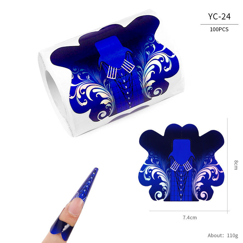 Nail art extension professional paper nail form100pcs