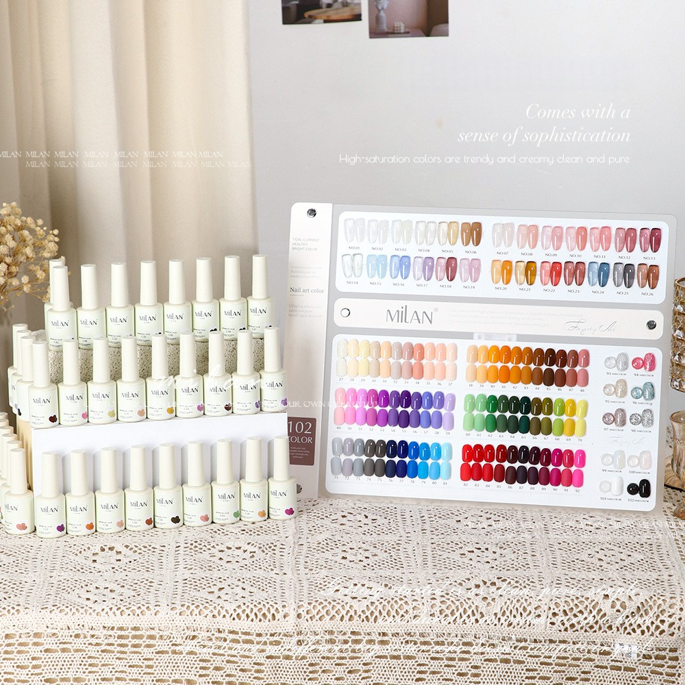 102 Colors Gel Polish Kit 15ml/pcs (with Display Board)
