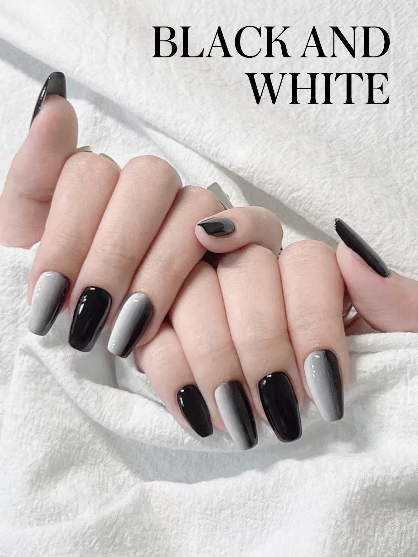 15ml Black & White Gel Nail Polish