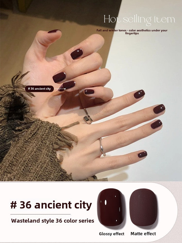 Miss Gooey 36 Colors Waste Soil Wind Gel Nail Polish Kit 10ml/pcs (with White Display Board)