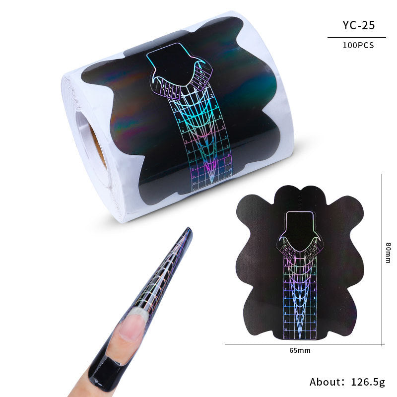 Nail art extension professional paper nail form100pcs