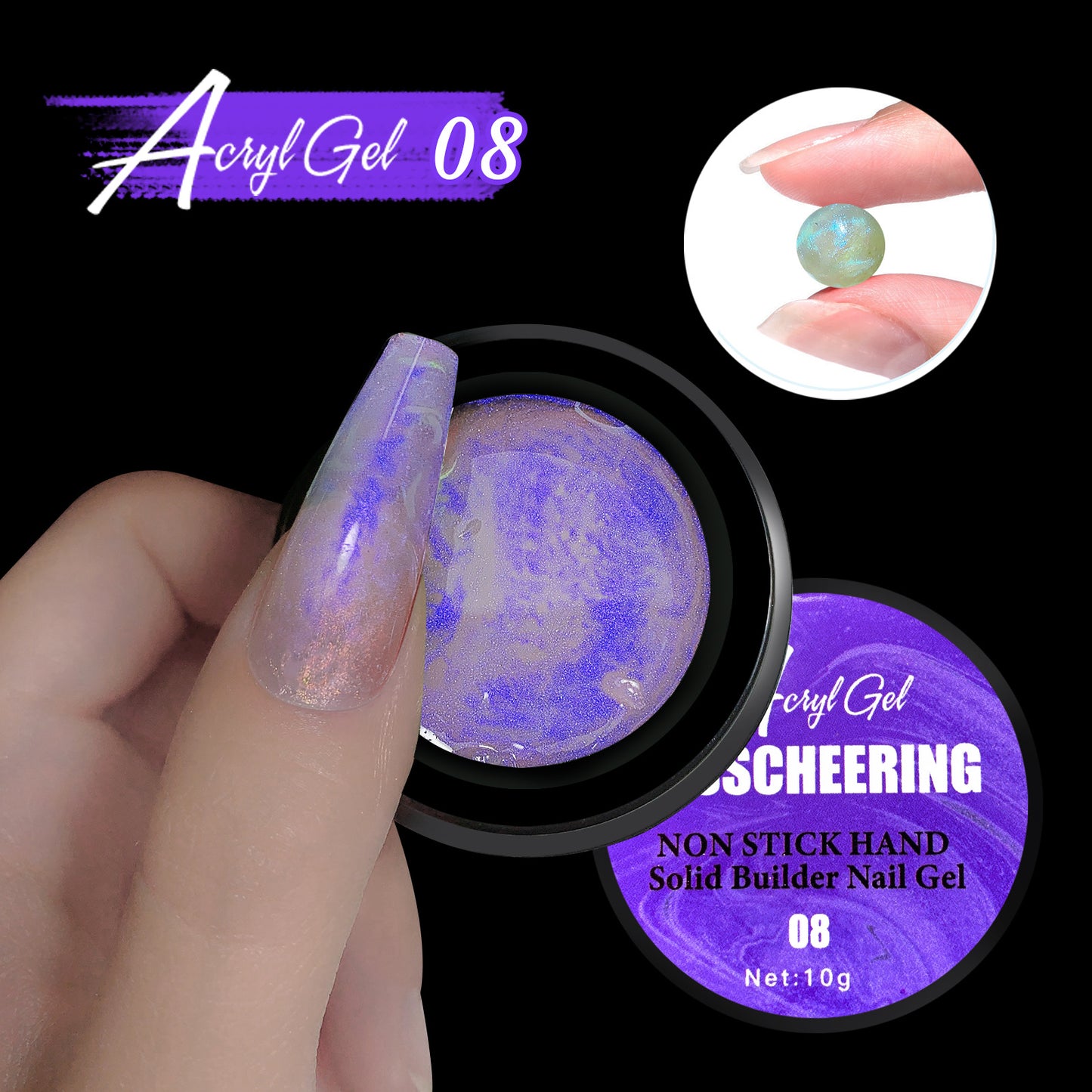 Non-sticky Hand Solid Builder Nail Gel 10g