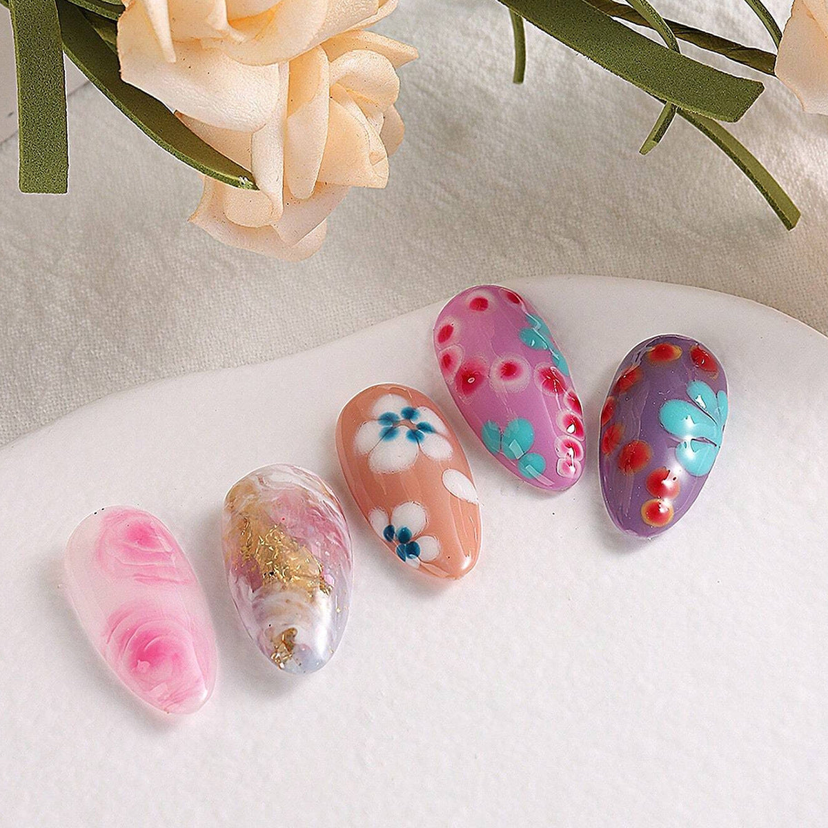 XEIJAYI Blooming Gel Watercolor Ink Blooming Nail Polish UV Blossom Gel Salon Gel Manicure Diy At Home Nail Art 30ML/1.0FL.OZ