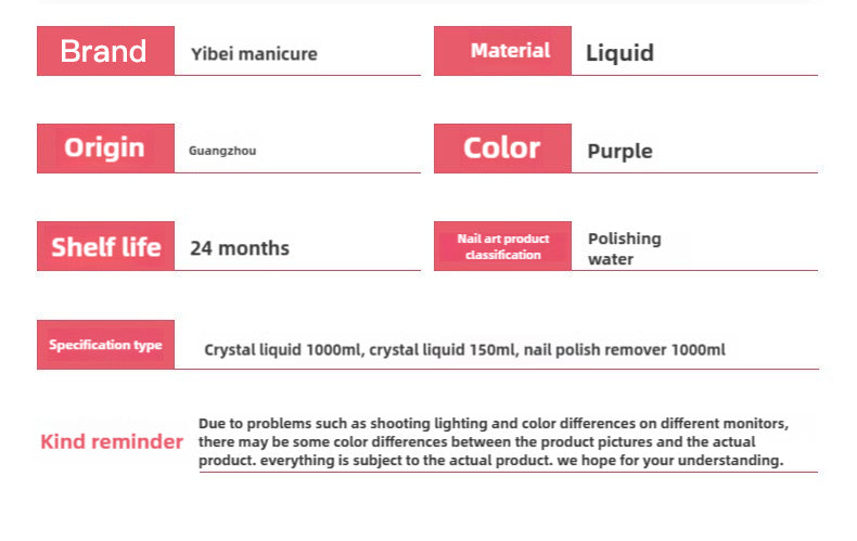 EZFLOW Acrylic Nail Liquid 1000ml/pcs