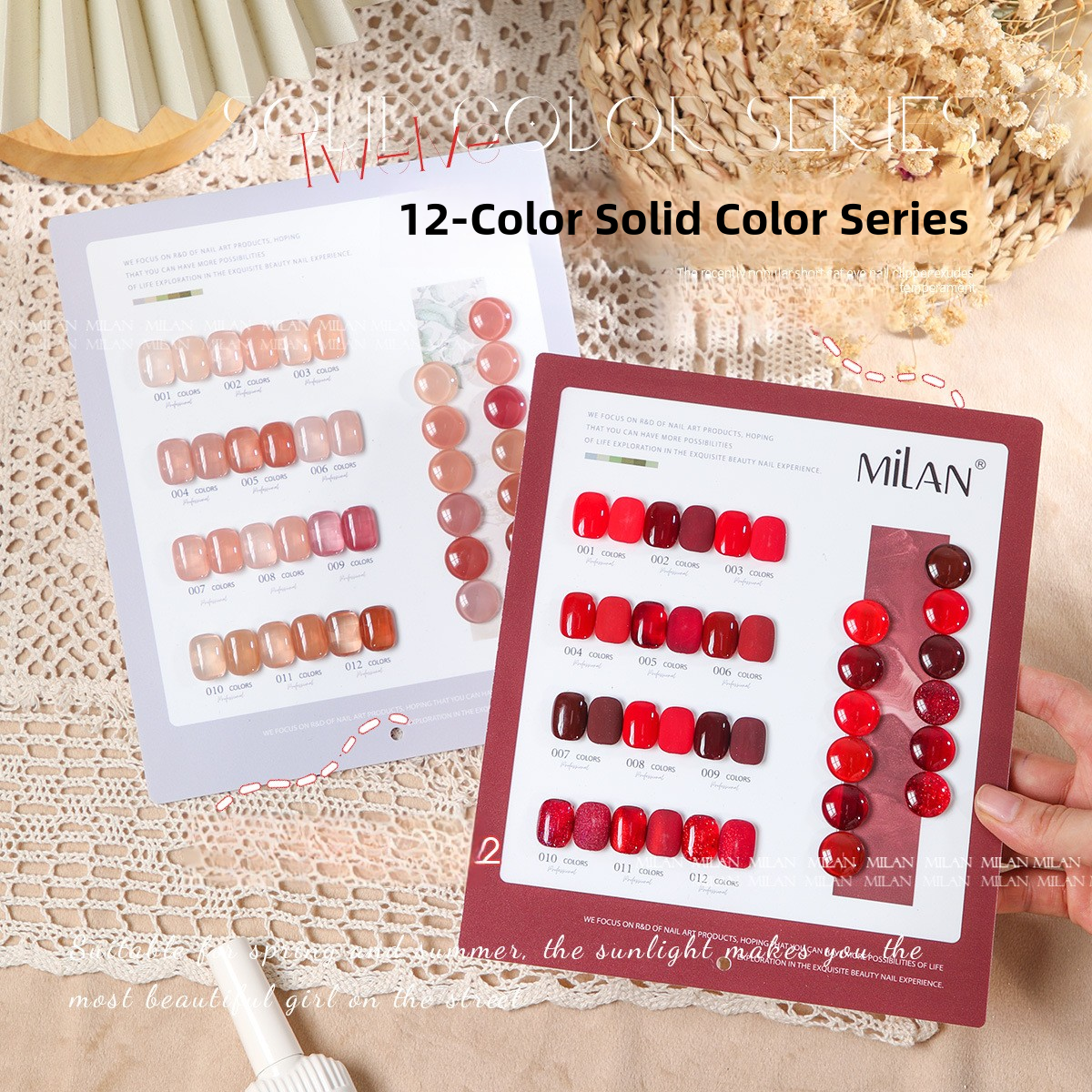 12 Colors Gel Polish Kit 15ml/pcs (with Display Board)