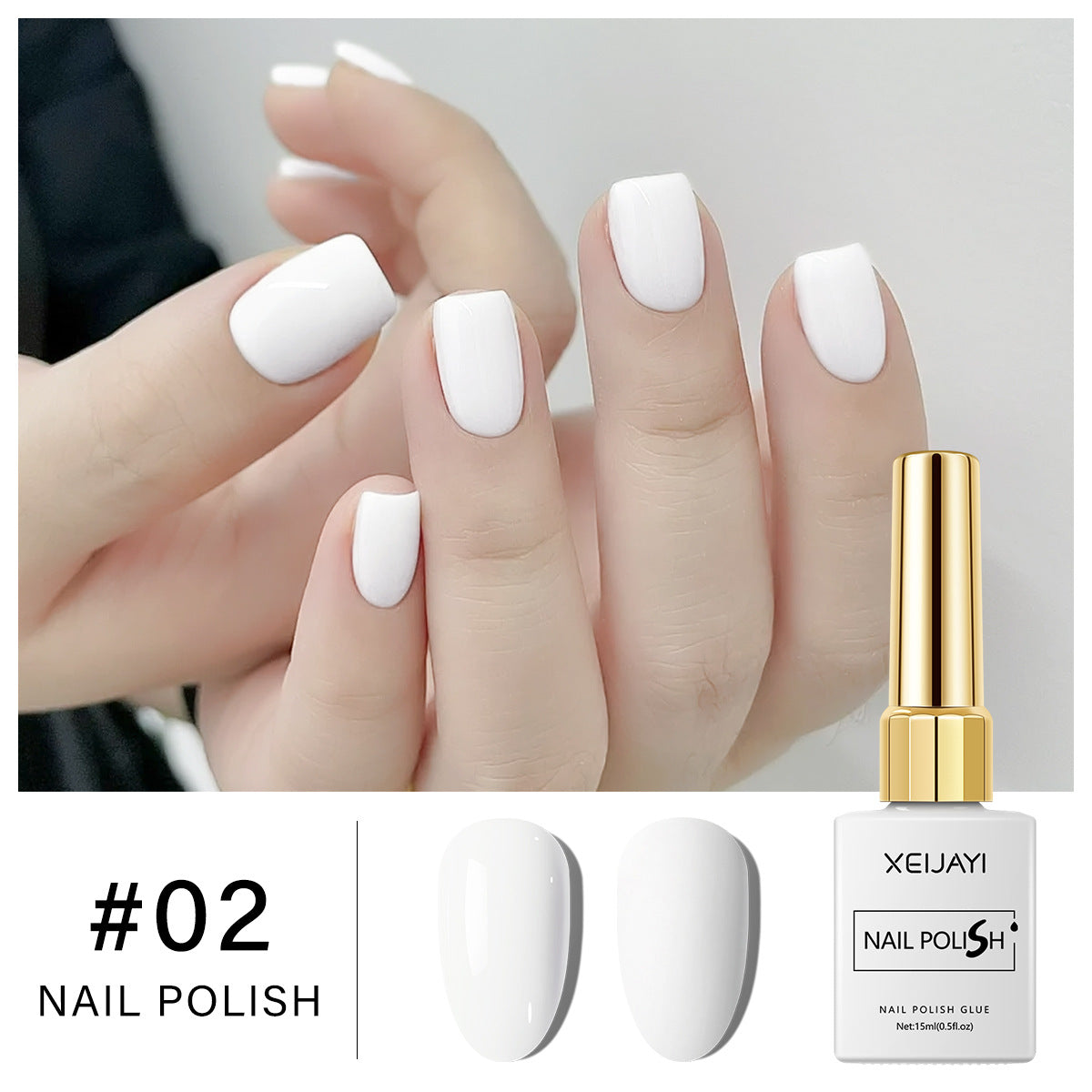 15ml Black & White Gel Nail Polish