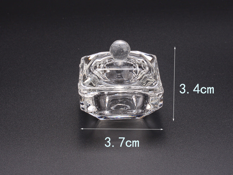 Multi-shaped Nail Art Acrylic Liquid Power Dappen Dish with Lid