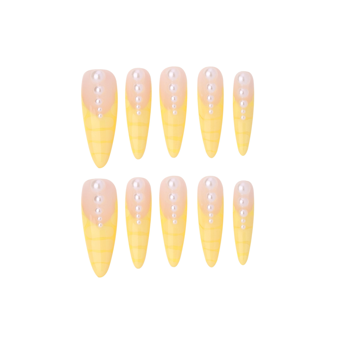Stiletto-French Nail-Ombre (10pcs) OM30XX018