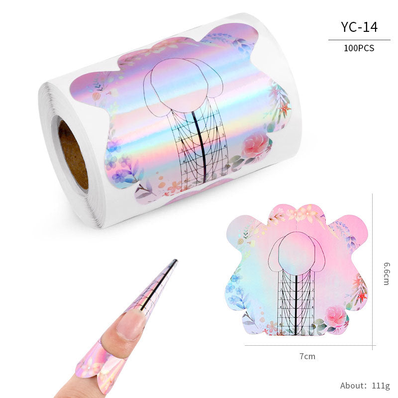 Nail art extension professional paper nail form100pcs