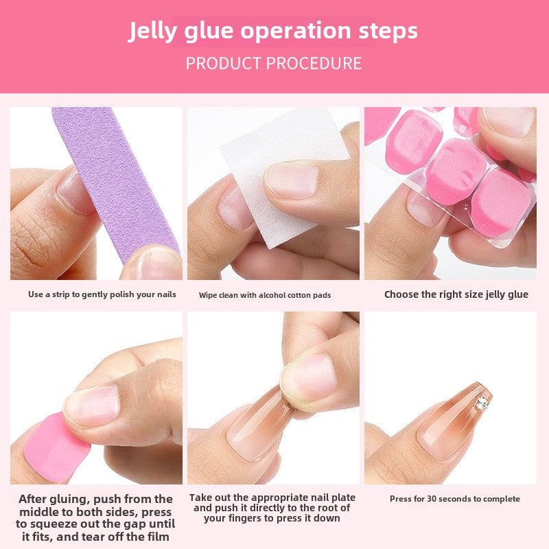 10PCS Gel Nails Stickers 30 Stickers