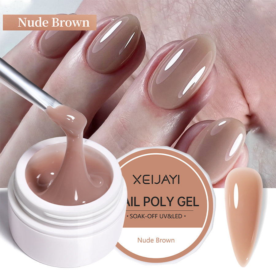 XEIJAYI 18 Colors Crystal Nail Poly Gel UV Phototherapy Glue 8g