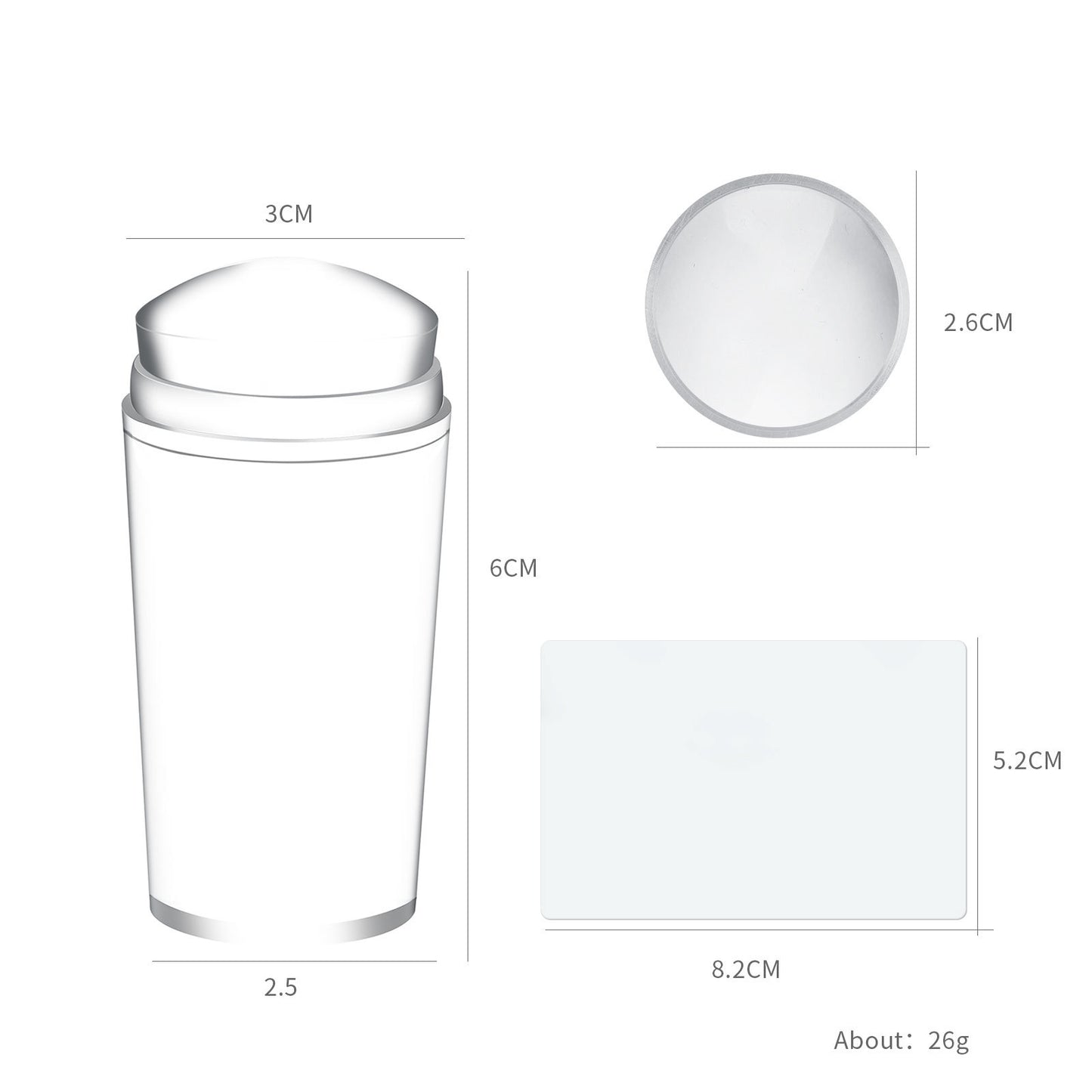 Silicone nail stamper