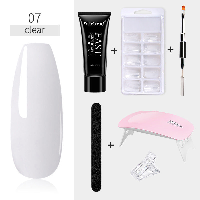 6 PCS Poly Extension Gel Nail Kit 15ml