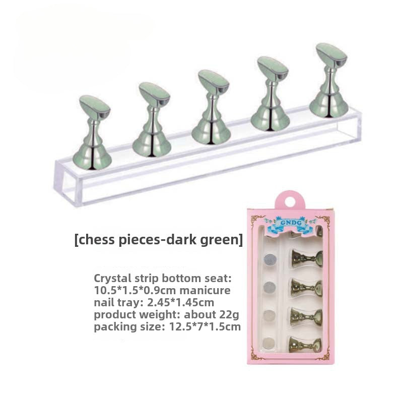 Acrylic Magnetic Practice Nail Stand