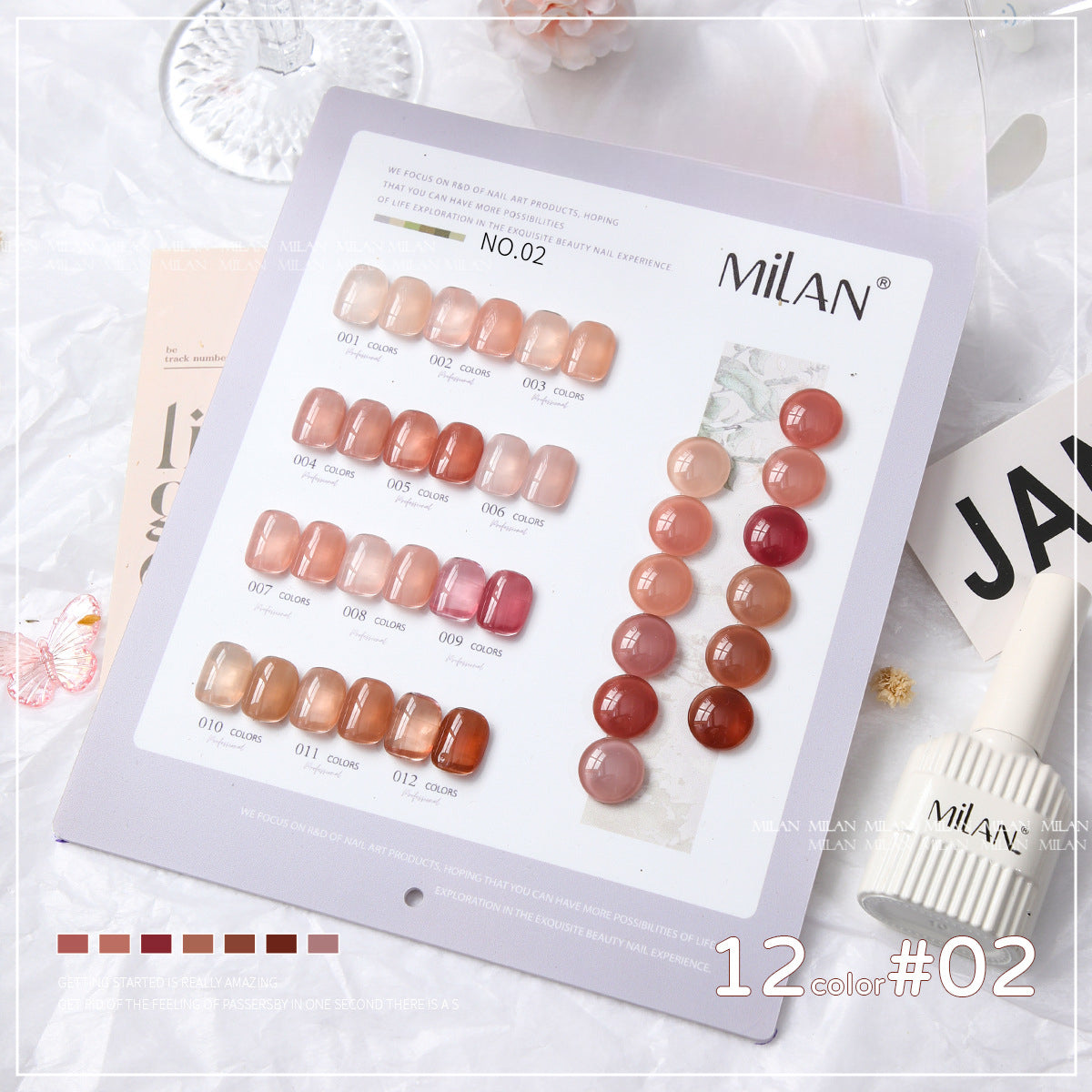 12 Colors Gel Polish Kit 15ml/pcs (with Display Board)
