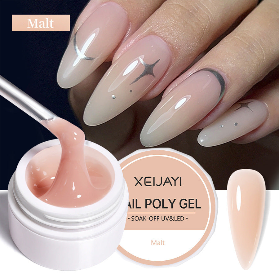 XEIJAYI 18 Colors Crystal Nail Poly Gel UV Phototherapy Glue 8g