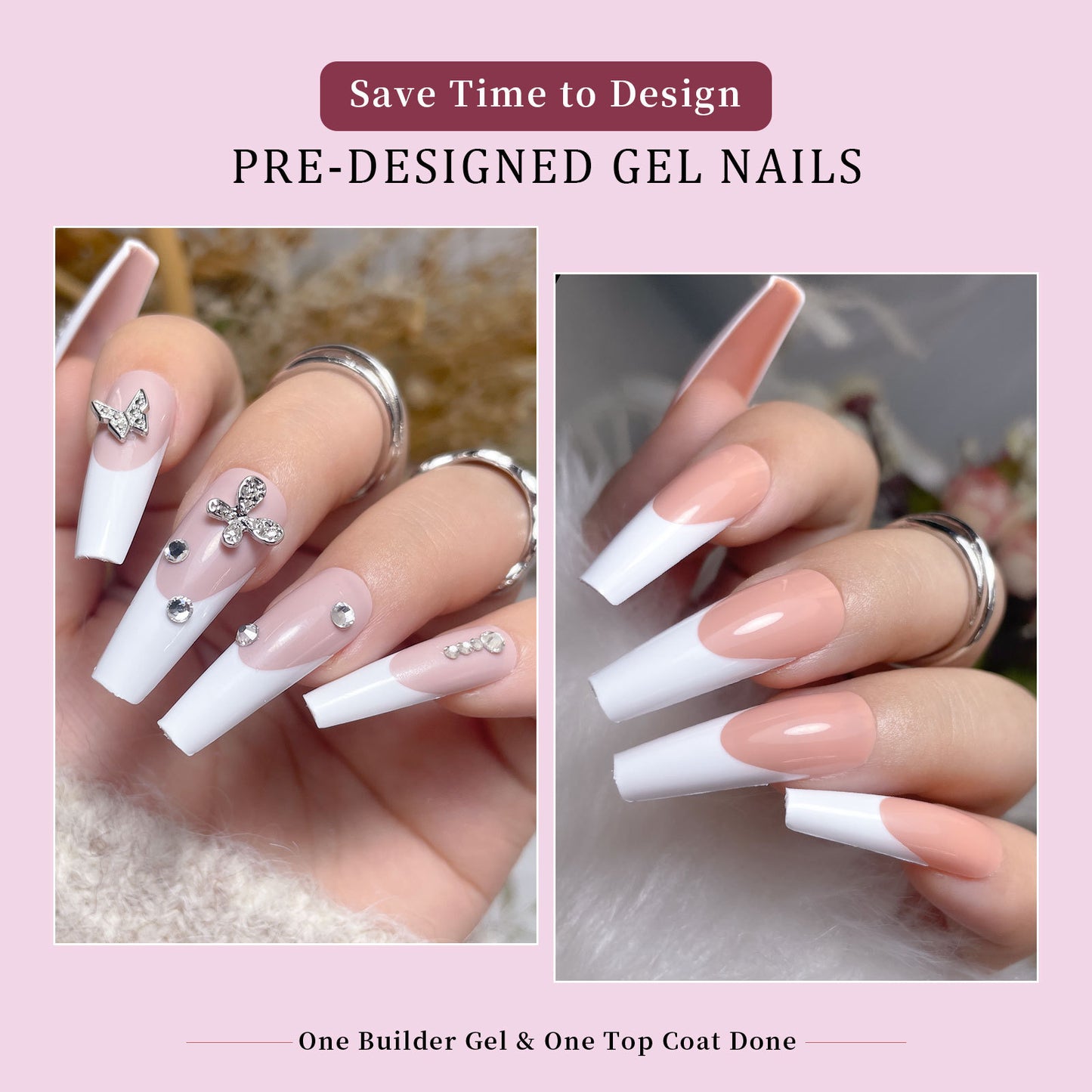 288pcs French Press On Nails