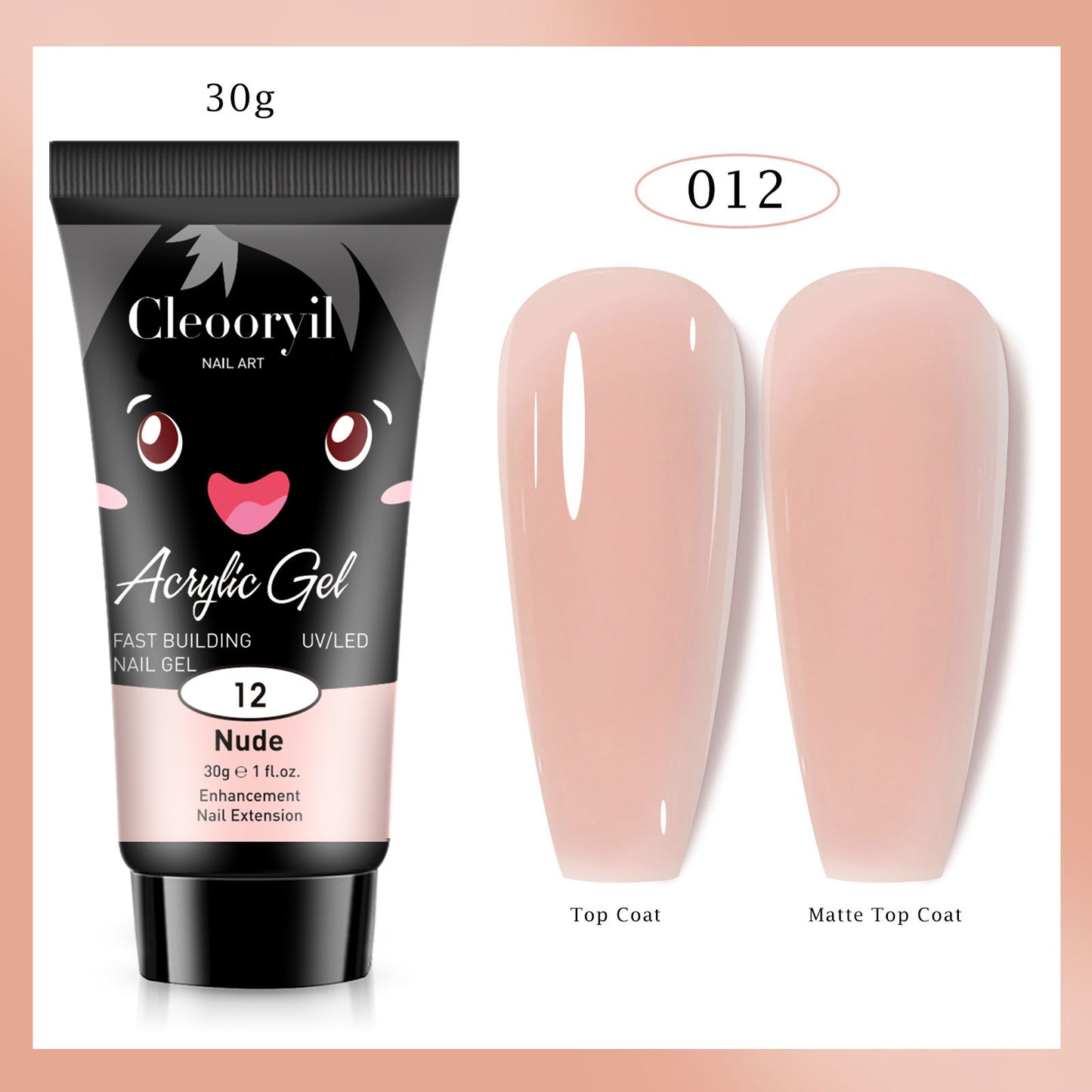 12 Colors Nail Extension Gel Kit