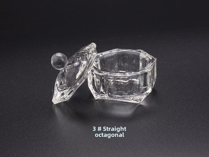 Multi-shaped Nail Art Acrylic Liquid Power Dappen Dish with Lid