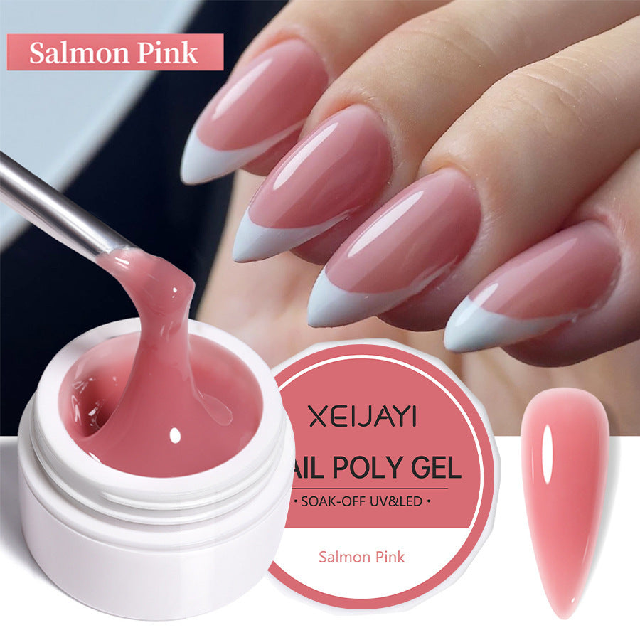 XEIJAYI 18 Colors Crystal Nail Poly Gel UV Phototherapy Glue 8g