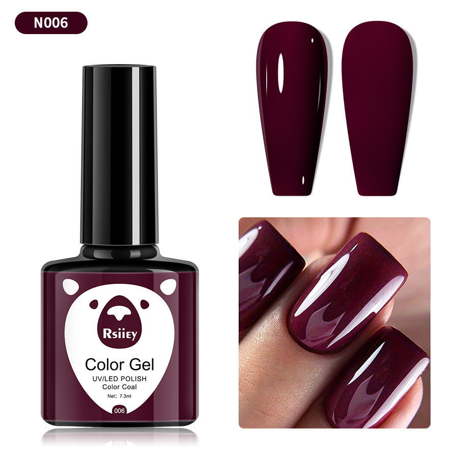 Wine Red Color Nail Gel Polish Soak Off UV Gel Polish Salon Gel Manicure Diy At Home Nail Art 7.3ml/pcs