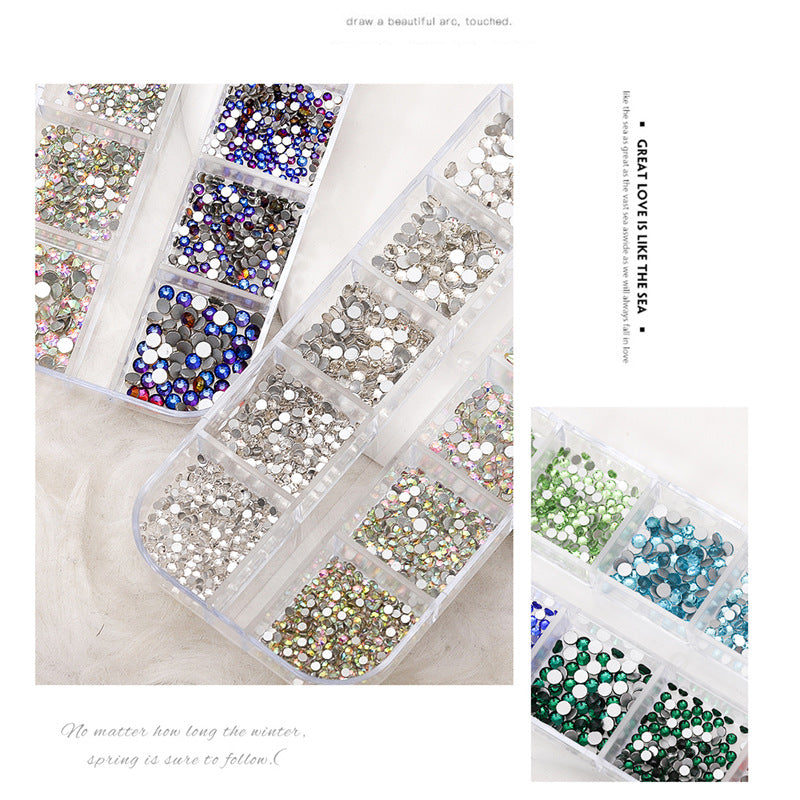 Nail Art Rhinestone Kits Flatback Colorful Rhinestones Crystals AB