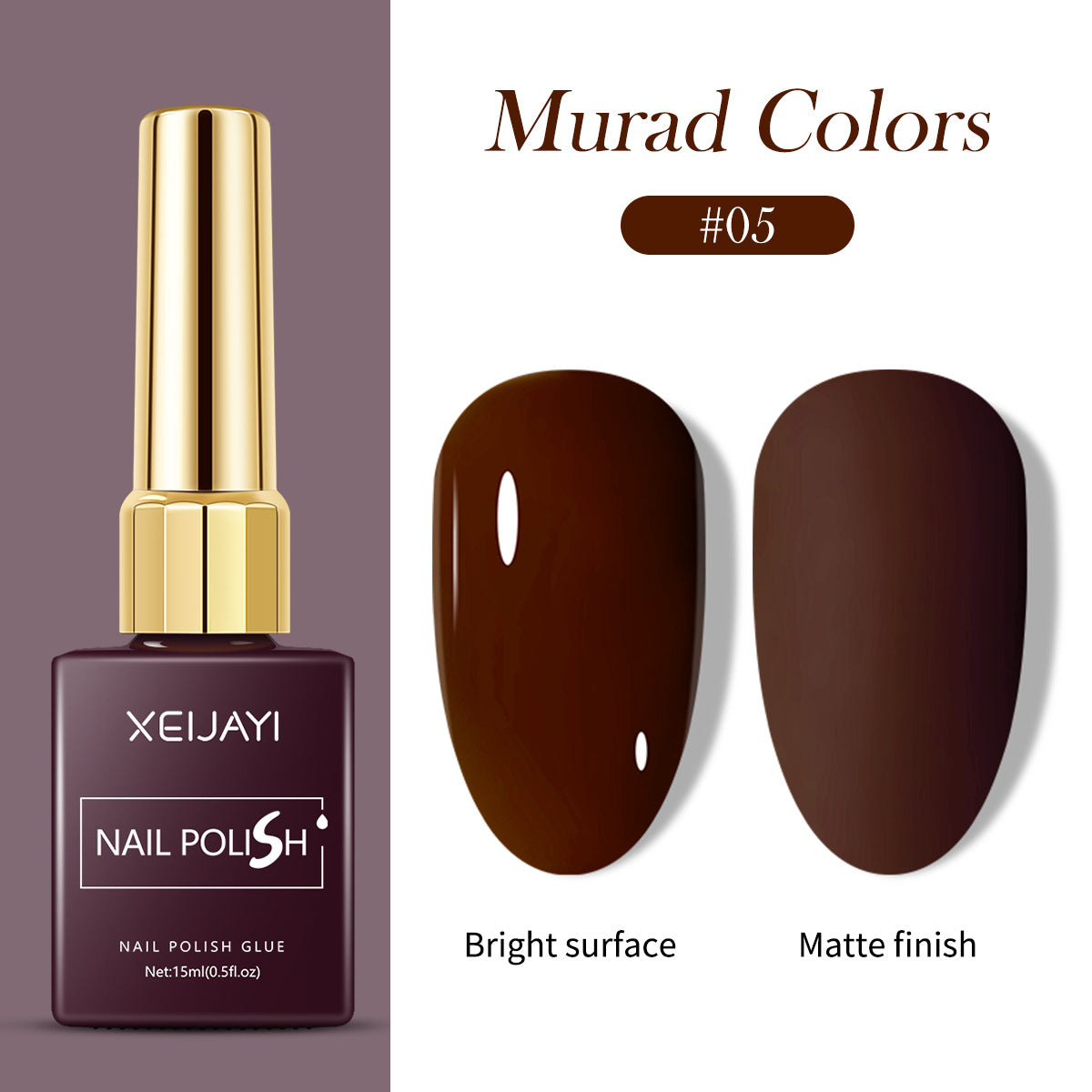 6 Colors Brown Series Gel Nail Polish