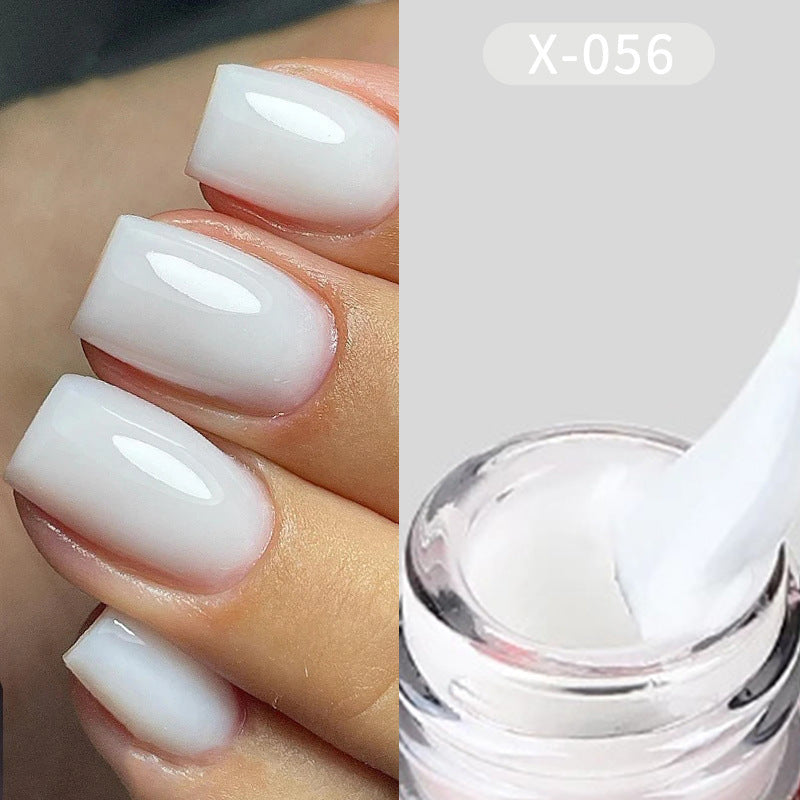 XEIJAYI UV GEL Nail Polish Nude Pink White Brown Ice Milk Colors Salon Gel Manicure Diy At Home Nail Art 7.3ml (0.25Fl. Oz)/pcs