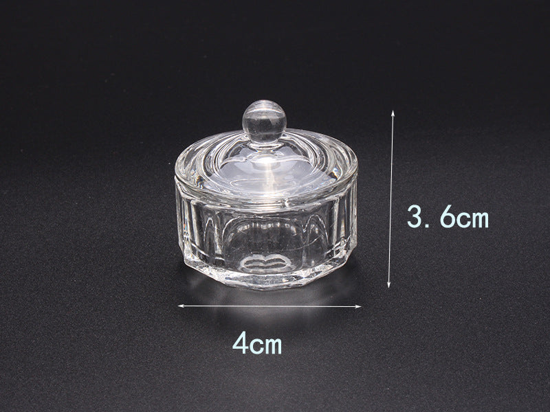 Multi-shaped Nail Art Acrylic Liquid Power Dappen Dish with Lid