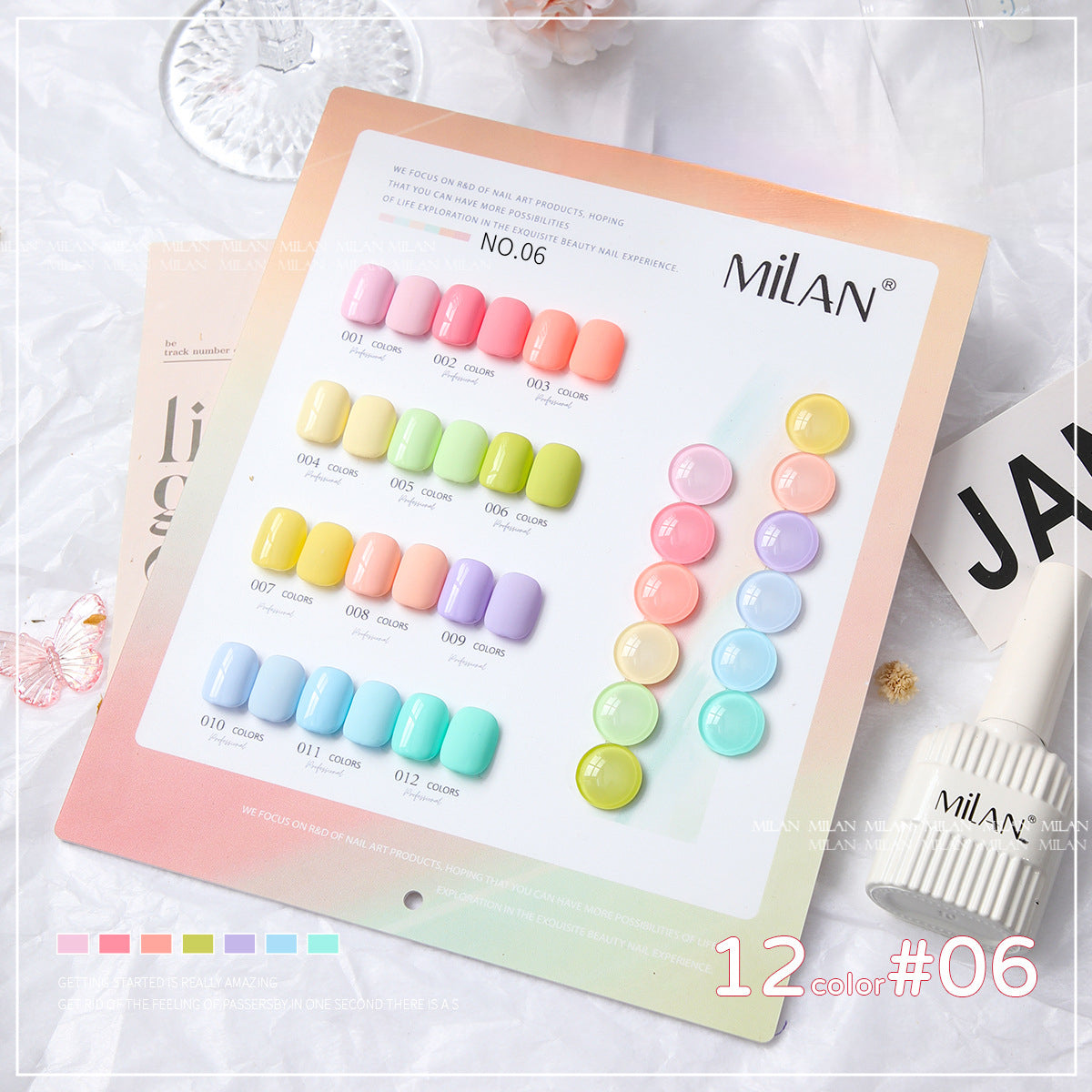 12 Colors Gel Polish Kit 15ml/pcs (with Display Board)